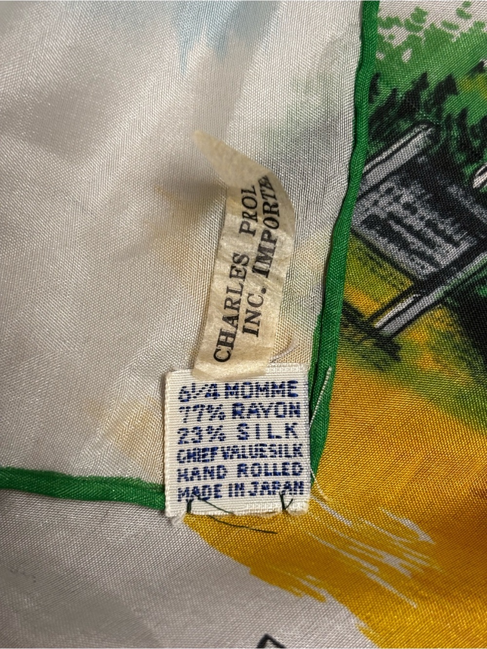 The Outer Banks of North Carolina Souvenir Scarf - Yellow, Blue, Red - Picture 3 of 6